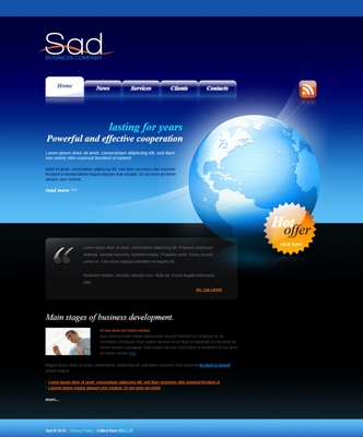 打造藍色高光透明質感的科技企業網站 設計要點與下載資源推薦